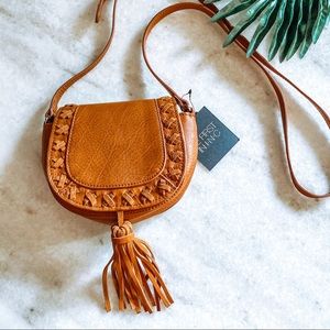 Logan Mini Saddle Bag with Tassel | INC